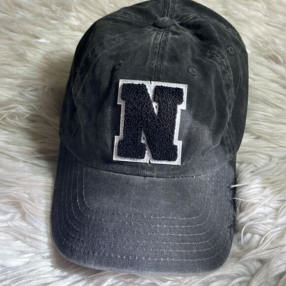 American Needle Hat cap letter N Vintage baseball embroidered washed charcoal - Picture 3 of 10